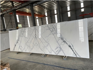 Top Decoration White Marble Slab Luxury