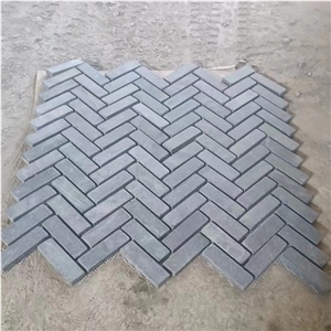 Black Granite Paving Stone 3CM Tumbled Surface For Driveway