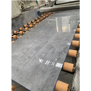 Sandblasted Blue Limestone Tiles Moon Grey Marble Honed