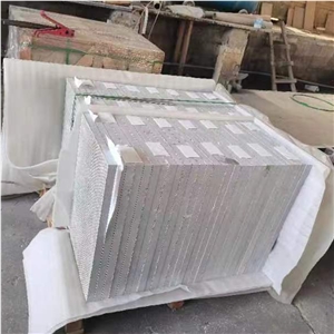 Sandblasted Blue Limestone Tiles Moon Grey Marble Honed