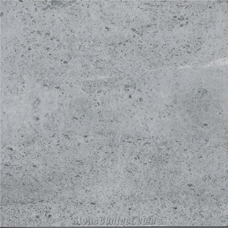 Sandblasted Blue Limestone Tiles Moon Grey Marble Honed