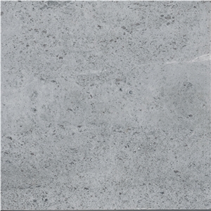 Sandblasted Blue Limestone Tiles Moon Grey Marble Honed