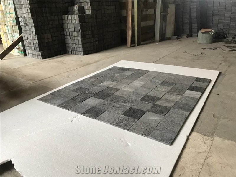 Black Lava Stone Tile Indonesia - Pedra Hitam Lisa 10X10x1cm