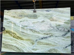 Green Jade Marble Slab