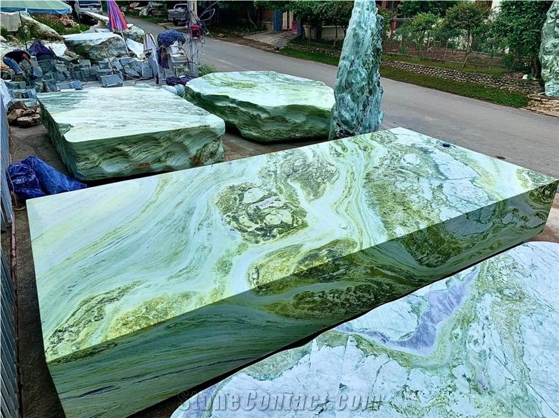 Green Jade Marble Slab