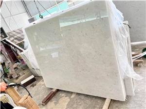 Opal White Marble Slab