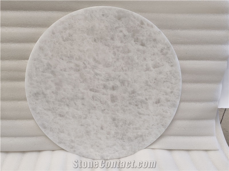 Opal White Marble Slab