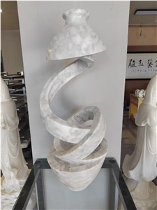 Marble Budha Sculpture Stone White Jade Budha Head Statue