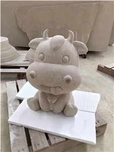 Marble Street Art Sculpture Bianco Carrara Garden Cactus