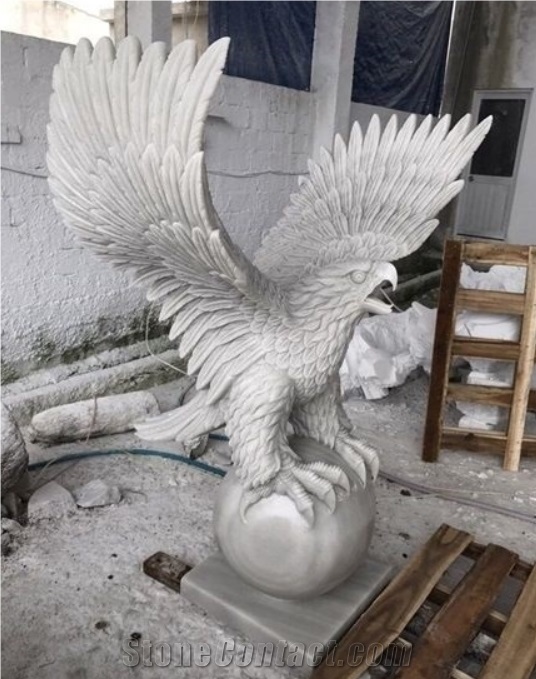 Marble Street Art Sculpture Bianco Carrara Garden Cactus