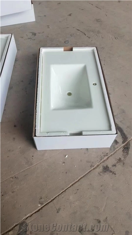 Stack Marble Pedestal Wash Basin Carrara Bathroom Art Sink