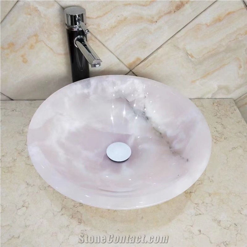 Stack Marble Pedestal Wash Basin Carrara Bathroom Art Sink