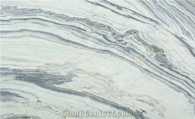 Wavy White Marble