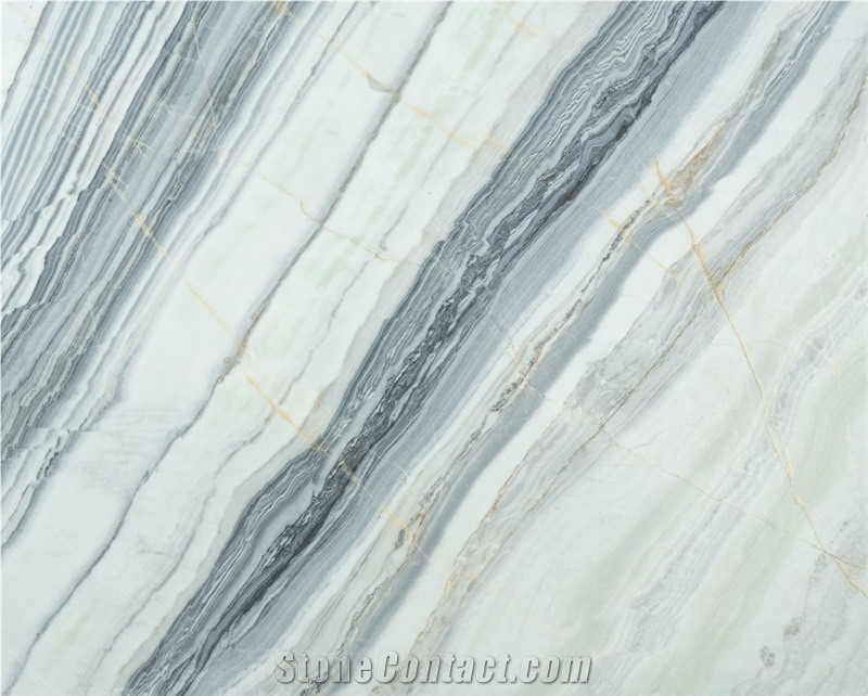 Wavy White Marble