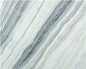 Wavy White Marble