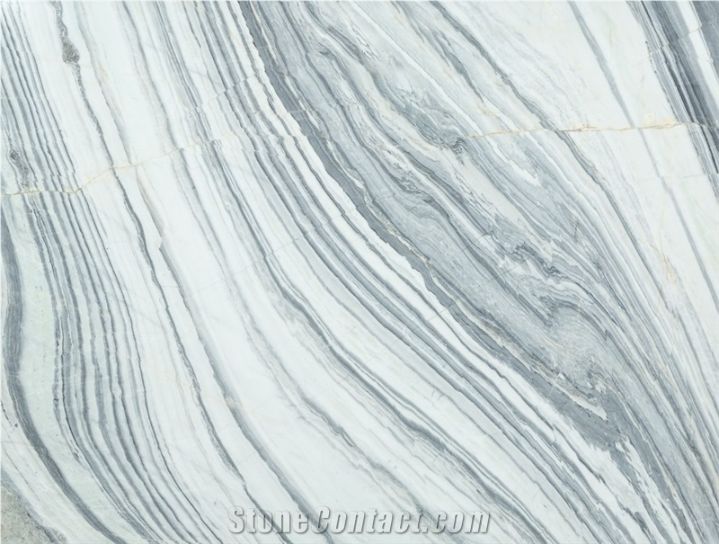 Wavy White Marble