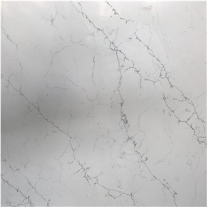3/4" Engineered White Calacatta Quartz Stone Slab
