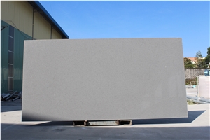 No Anti-Dumping Crystal Grey Quartz Stone Jumbo Slab