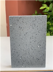 No Anti-Dumping Crystal Grey Quartz Stone Jumbo Slab