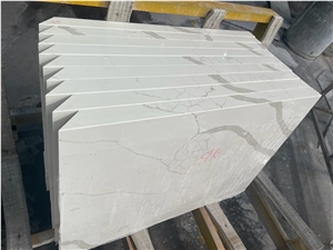 Viet Nam White Calacatta Kitchen Top For Commercial Projects