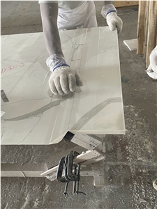 Viet Nam White Calacatta Kitchen Top For Commercial Projects