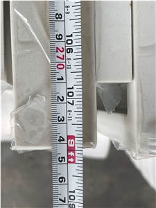 Vietnam Kitchen White Calacatta Quartz Prefab Countertop