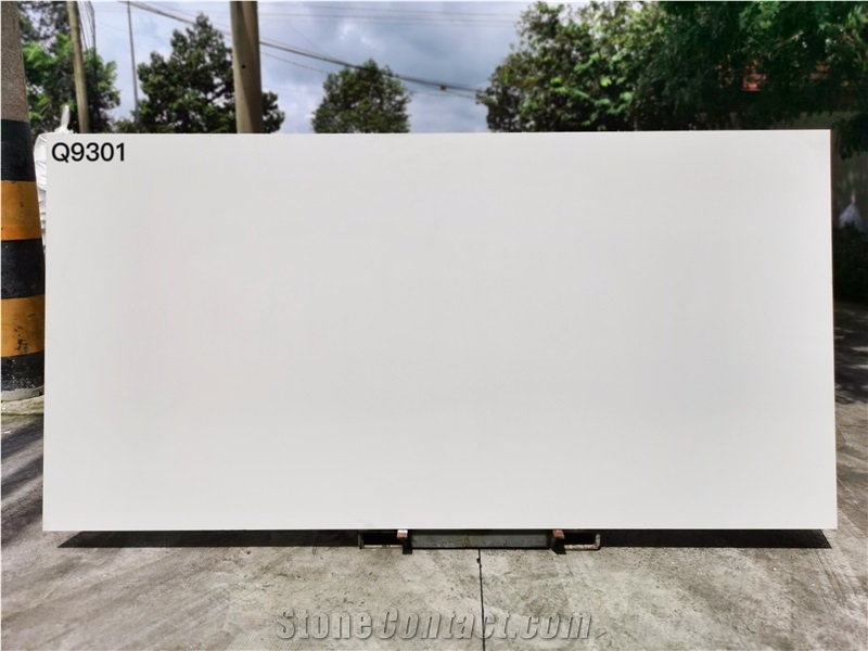 Vietnam Made 2Cm And 3Cm Pure White Quartz Stone Slab