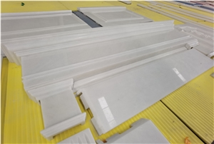 White Natural Marble CNC Carved Irregular Wall Panels Tiles