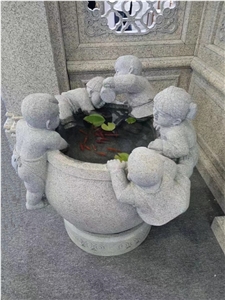 GC0315 Stone Flower Pots Granite Pots Carvings