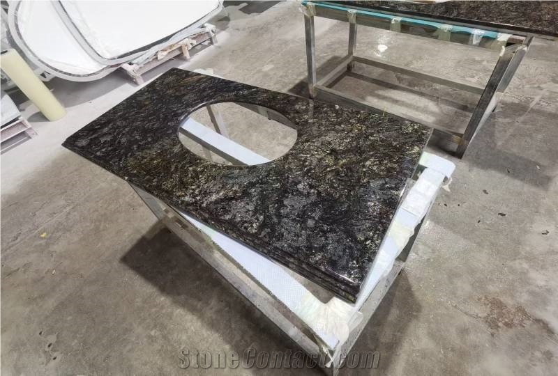 QJ022 Yellow Stone Bathroom Countertop