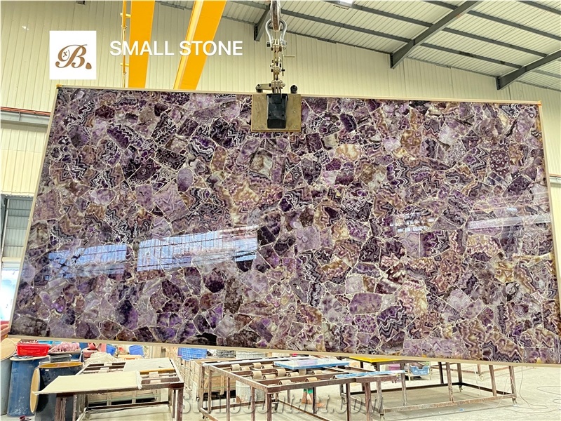 Amethyst Gemstone Slab, Amethyst Luxury Wall