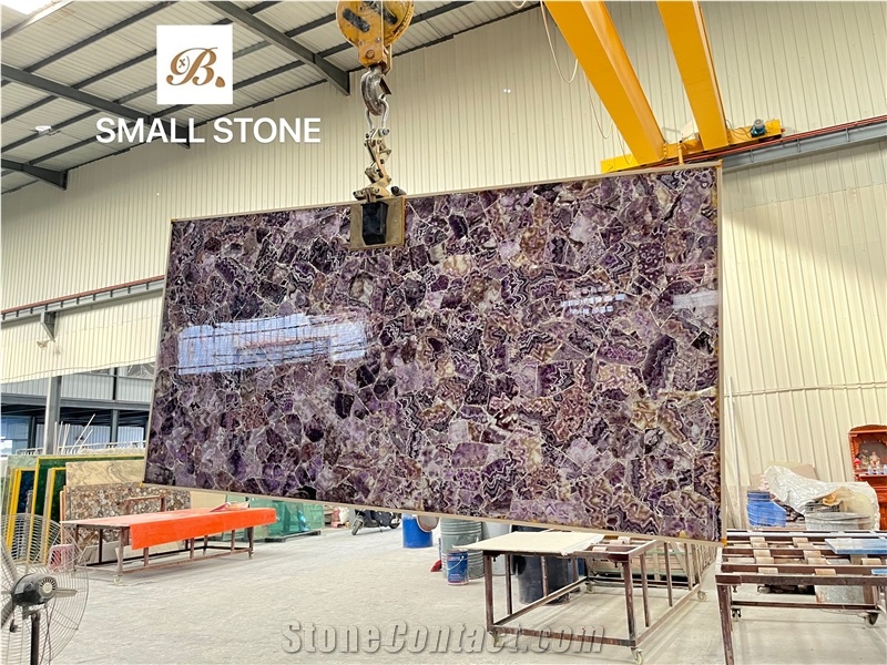 Amethyst Gemstone Slab, Amethyst Luxury Wall