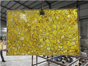 Yellow  Semiprecious Stone Panels