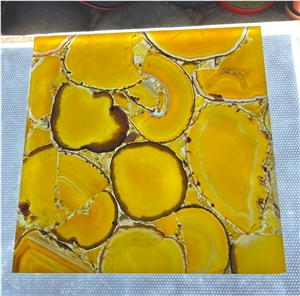 Yellow  Semiprecious Stone Panels