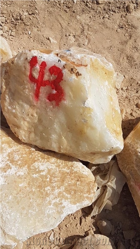 Snow White Onyx Blocks