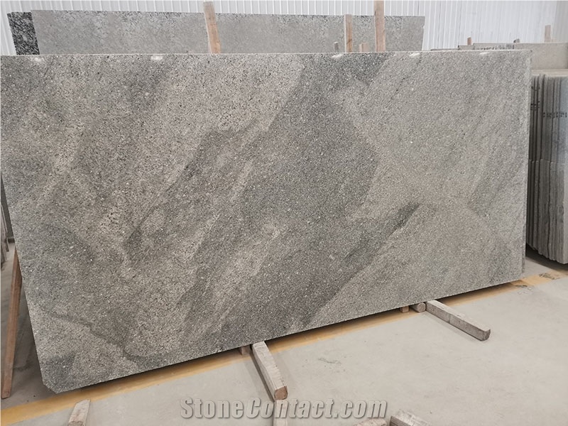 Ash Grey Granite Slab Polished
