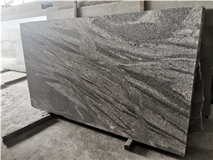China Juparana Grey Granite Slabs Polished Finish
