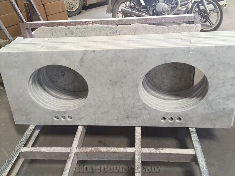 Carrara White Marble Hotel Bath Tops,Optimustone Carrara