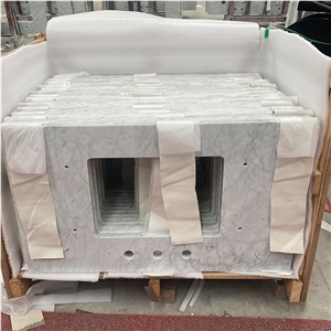 Carrara White Vanity Top For Hotel,Optimustone Carrara White