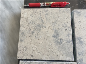 Adair Grey Limestone Slab Tile