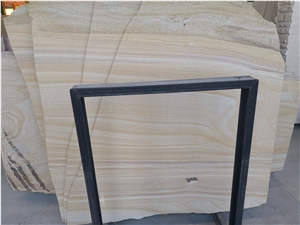 Australia Gold Wooden Limestone Slab Tile