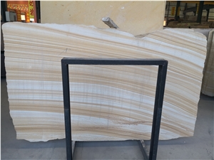 Australia Gold Wooden Limestone Slab Tile