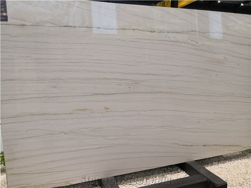 Brazil White Macaubas Quartzite Slab Kitchen Tile Wall
