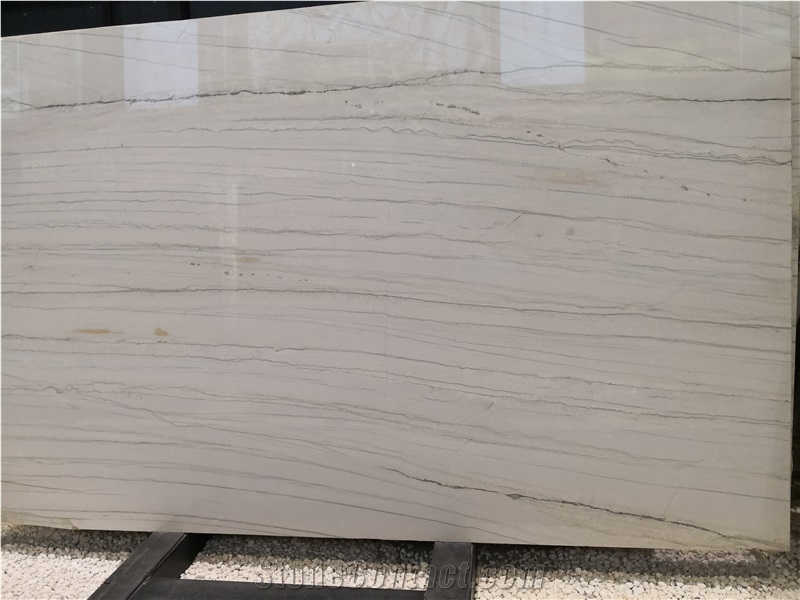 Brazil White Macaubas Quartzite Slab Kitchen Tile Wall
