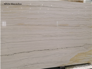 Brazil White Macaubas Quartzite Slab Kitchen Tile Wall