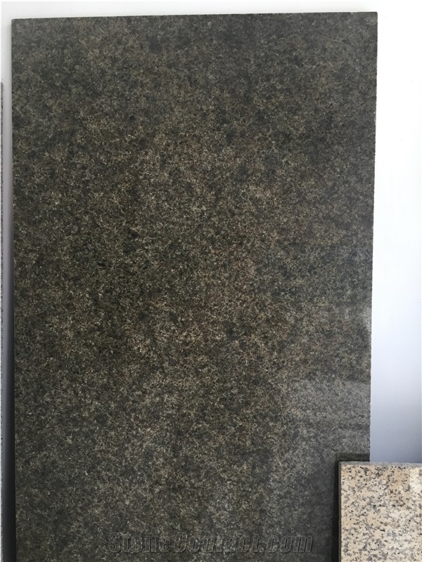 China Green Granite Slab Kitchen Tile Floor