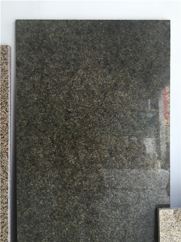 China Green Granite Slab Kitchen Tile Floor