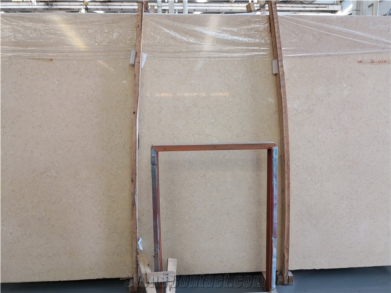 Egypt Sunny Beige Limestone Slab Tile