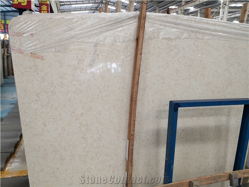 Egypt Sunny Beige Limestone Slab Tile