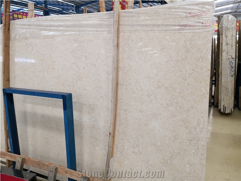Egypt Sunny Beige Limestone Slab Tile